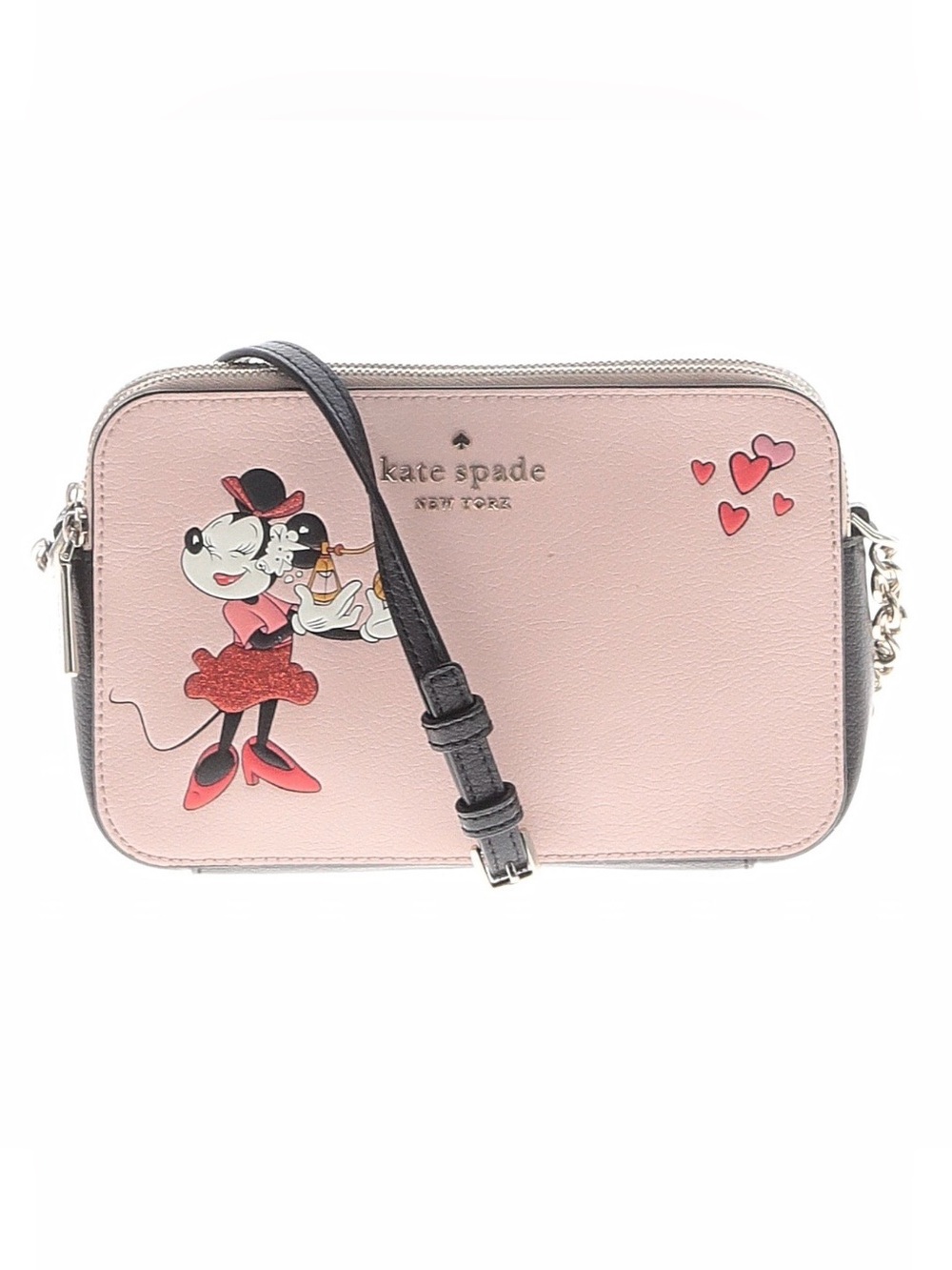 Kate spade x Disney Minnie Mouse double zip crossbody bag purse novelty